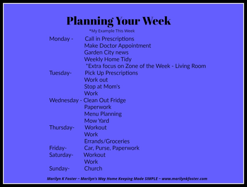 Planning Your Week
