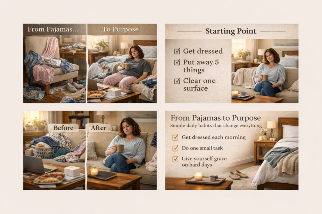 pajama junkie to intentional living