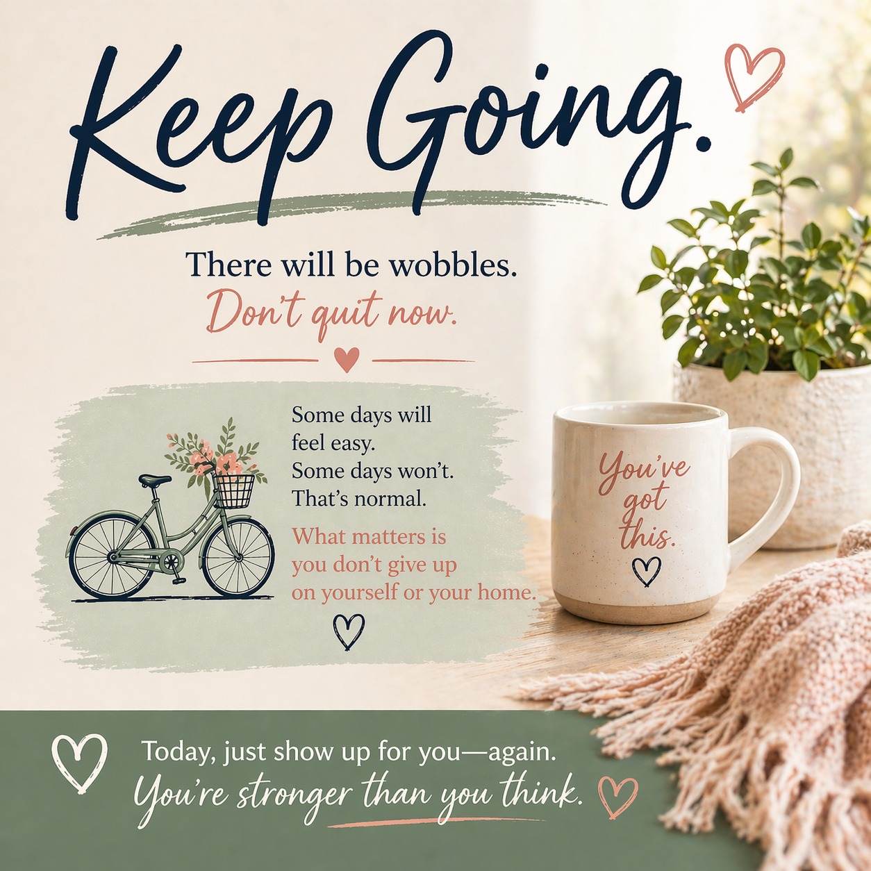 Keep going. Don’t quit now. Today, just reset one area. 
👉 “Comment DONE when you finish.”
#MarilynsWay #MarilynKFoster
 #HomekeepingMadeSimple
 #DeclutterYourHome
 #SimpleHomeSystem
 #IntentionalLiving
 #CalmHomeCalmLife
 #DailyHomeHabits
 #KeepItSimpleHome
 #ClutterFreeLiving
 #SimpleLivingJourney
www.marilynkfoster.com