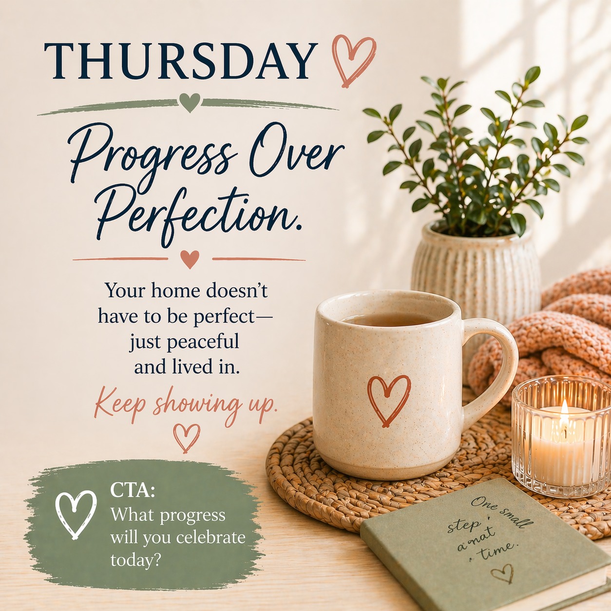 Progress is happening—even if it doesn’t feel like it.

Your home doesn’t need to be perfect to feel better.
It just needs small, consistent effort.

👉 Set a timer for 5 minutes and reset one space.

Keep showing up.
#MarilynsWay #MarilynKFoster
 #HomekeepingMadeSimple
 #DeclutterYourHome
 #SimpleHomeSystem
 #IntentionalLiving
 #CalmHomeCalmLife
 #DailyHomeHabits
 #KeepItSimpleHome
 #ClutterFreeLiving
 #SimpleLivingJourney
www.marilynkfoster.com