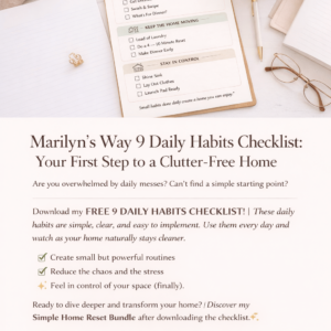 9 daily habits to keep your home clean